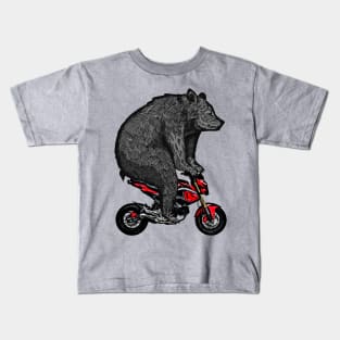 Big Bear on a Minibike Kids T-Shirt